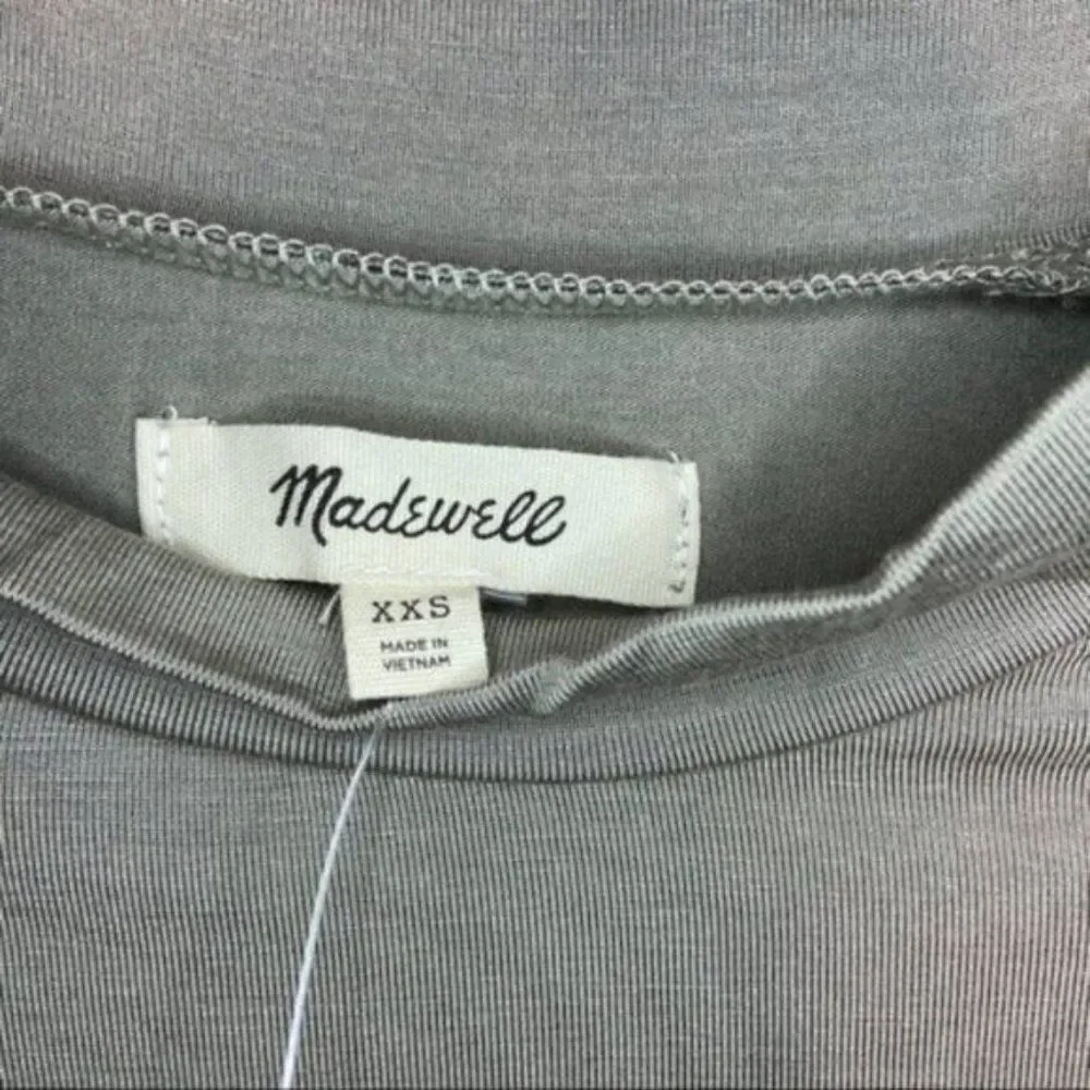 Madewell Green Mock Neck Shirt Size XXS - Picture 15 of 15